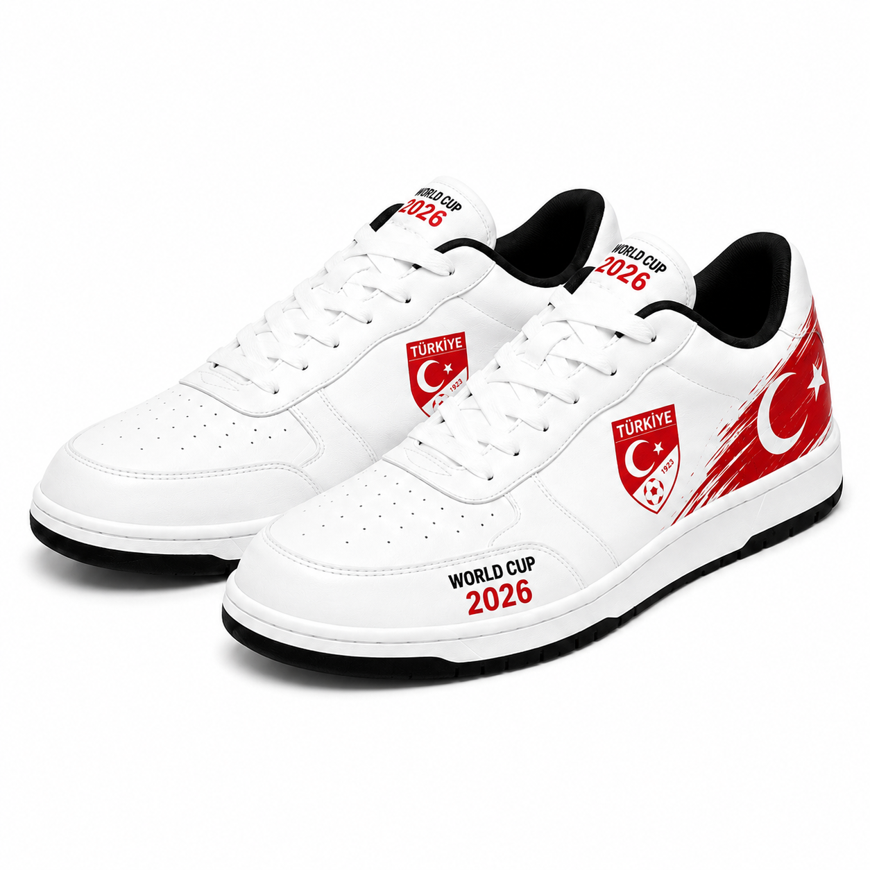 World Cup 2026 Turkey Football Fan Printed Shoes