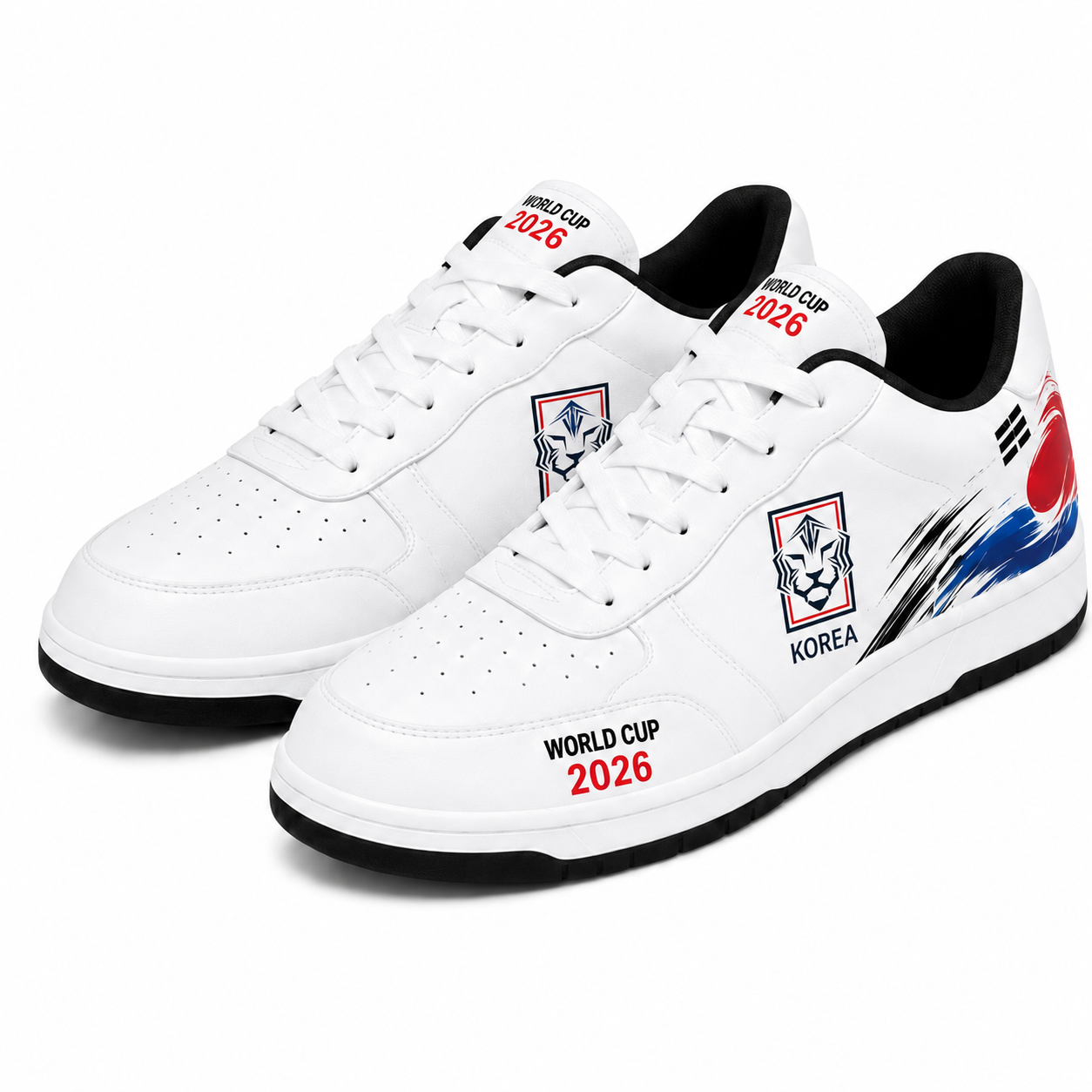 World Cup 2026 South Korea Football Fan Printed Shoes