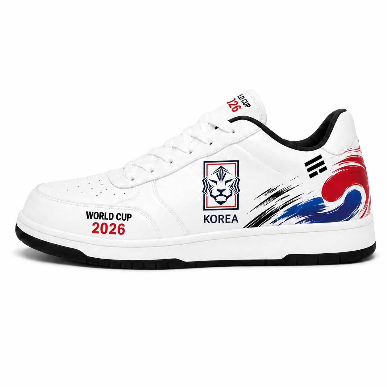 World Cup 2026 South Korea Football Fan Printed Shoes