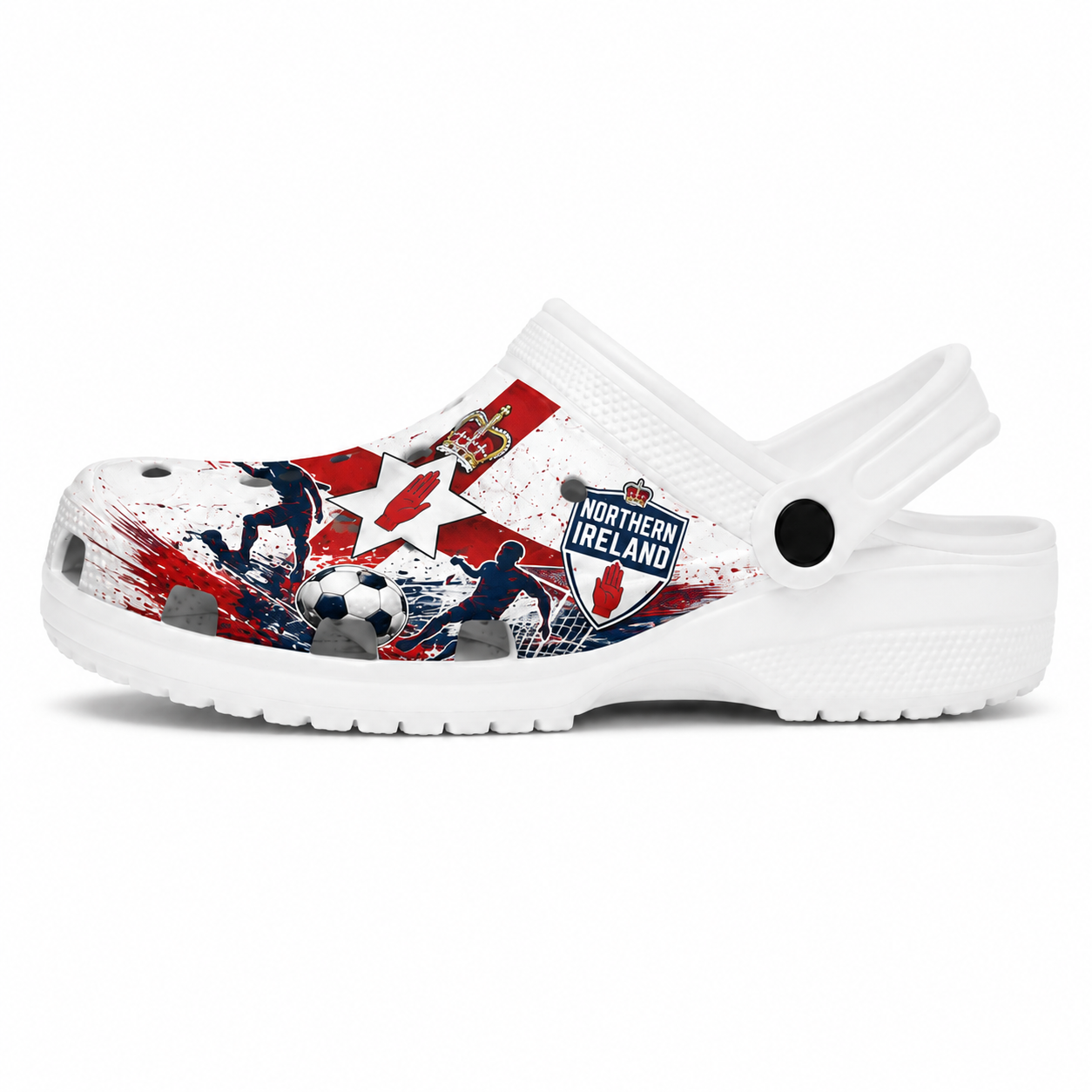 World Cup 2026 Northern Ireland Football Fan Printed Clogs