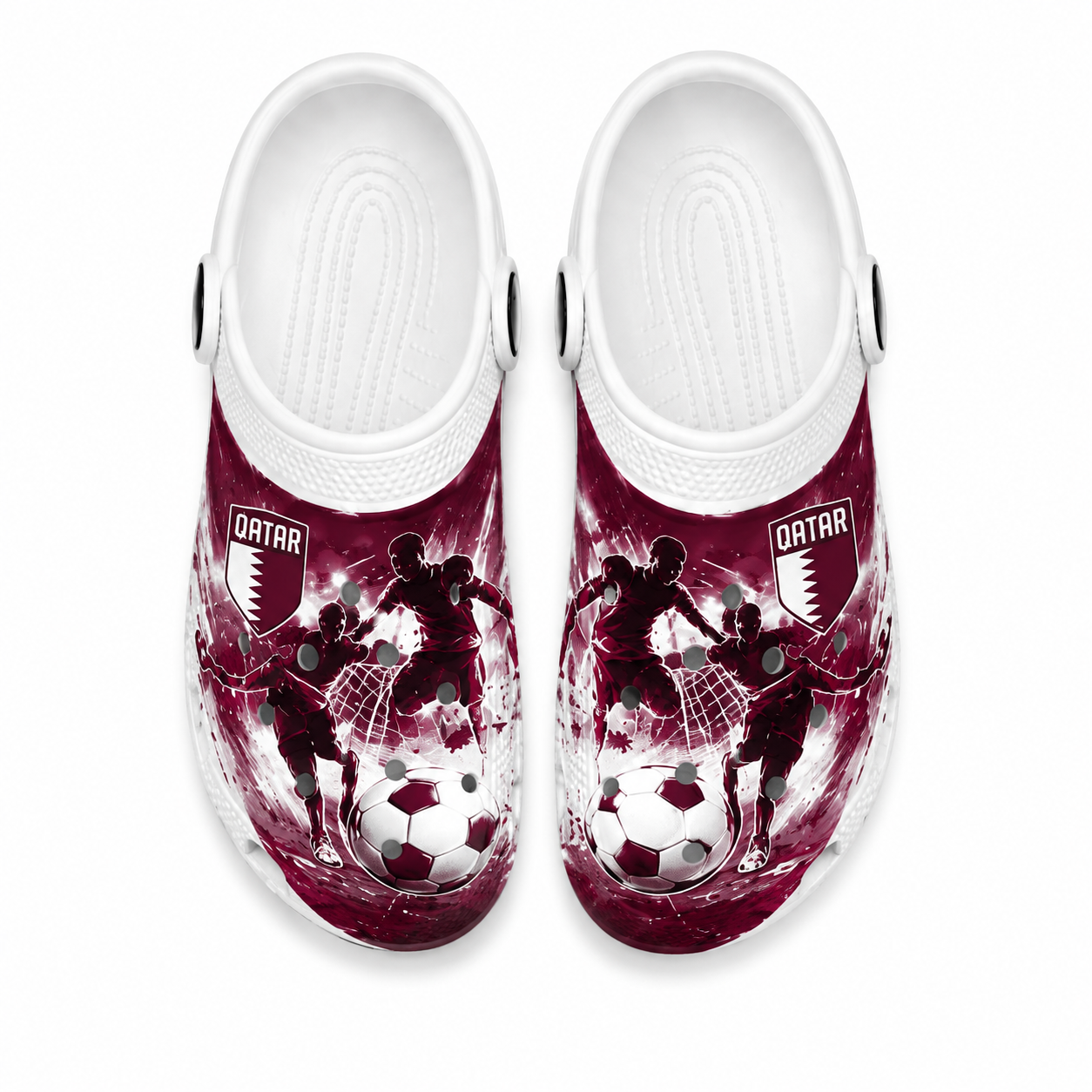 World Cup 2026 Qatar Football Fan Printed Clogs