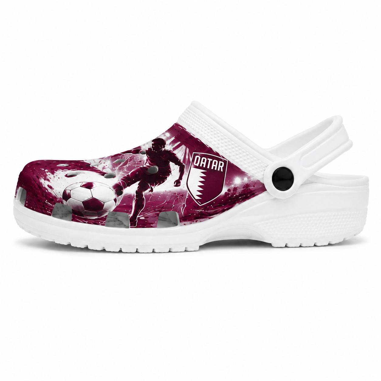 World Cup 2026 Qatar Football Fan Printed Clogs