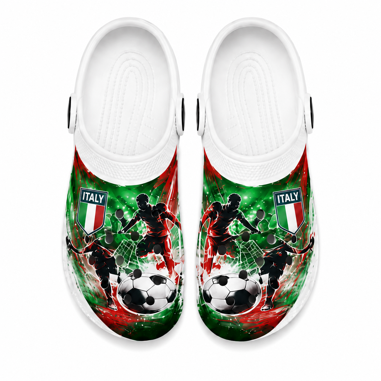 World Cup 2026 Italy Football Fan Printed Clogs