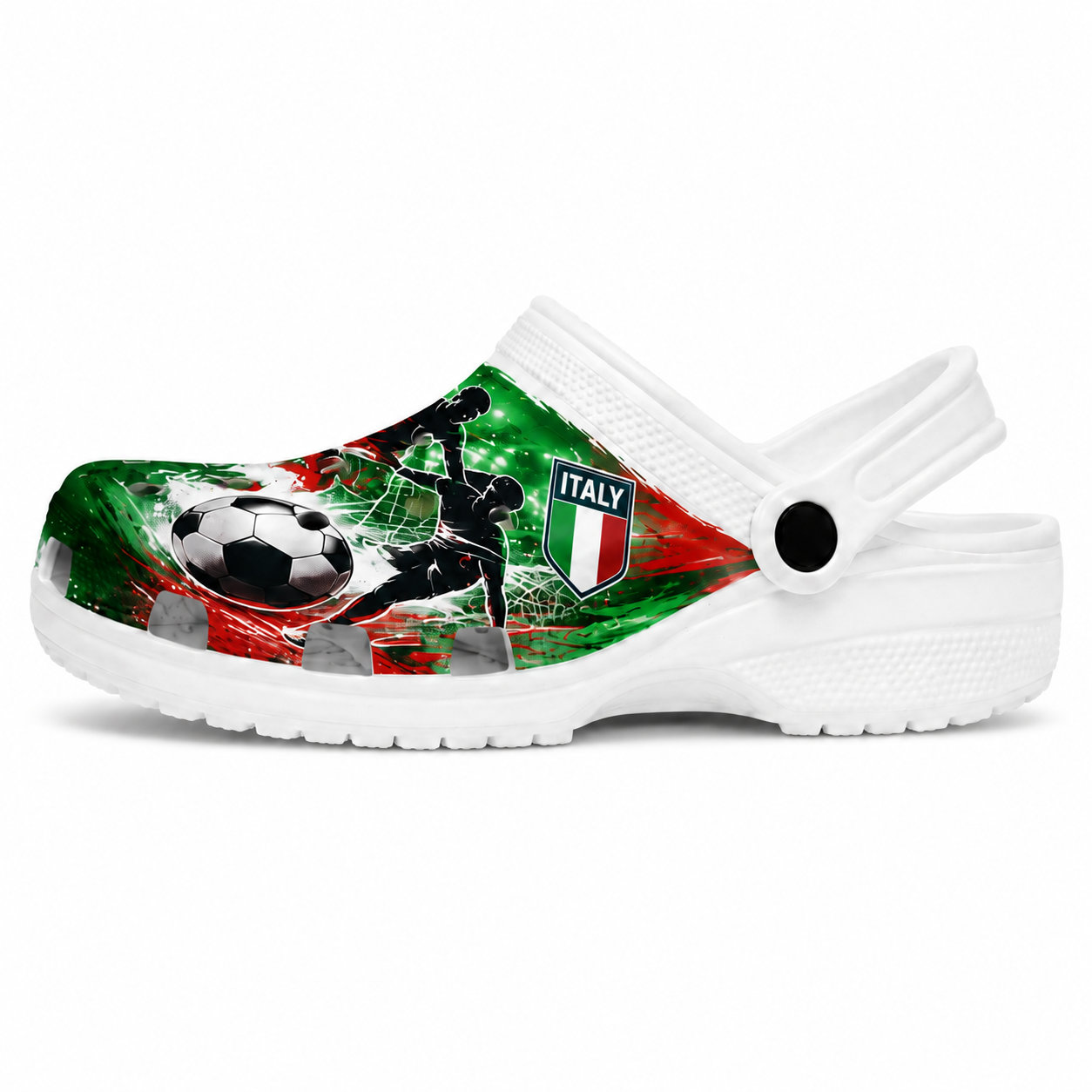 World Cup 2026 Italy Football Fan Printed Clogs