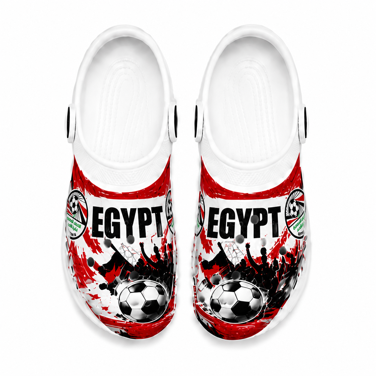 World Cup 2026 Egypt Football Fan Printed Clogs