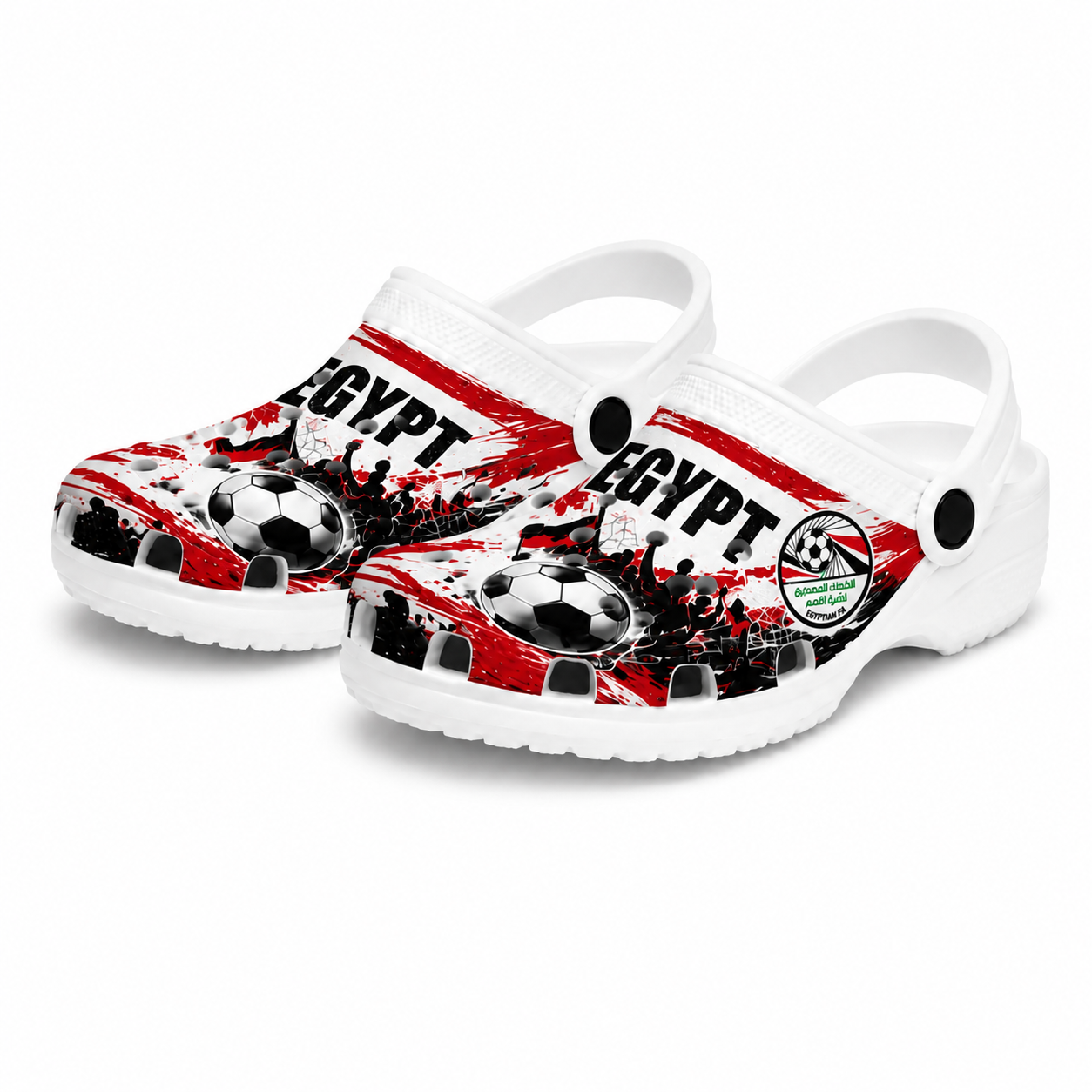 World Cup 2026 Egypt Football Fan Printed Clogs