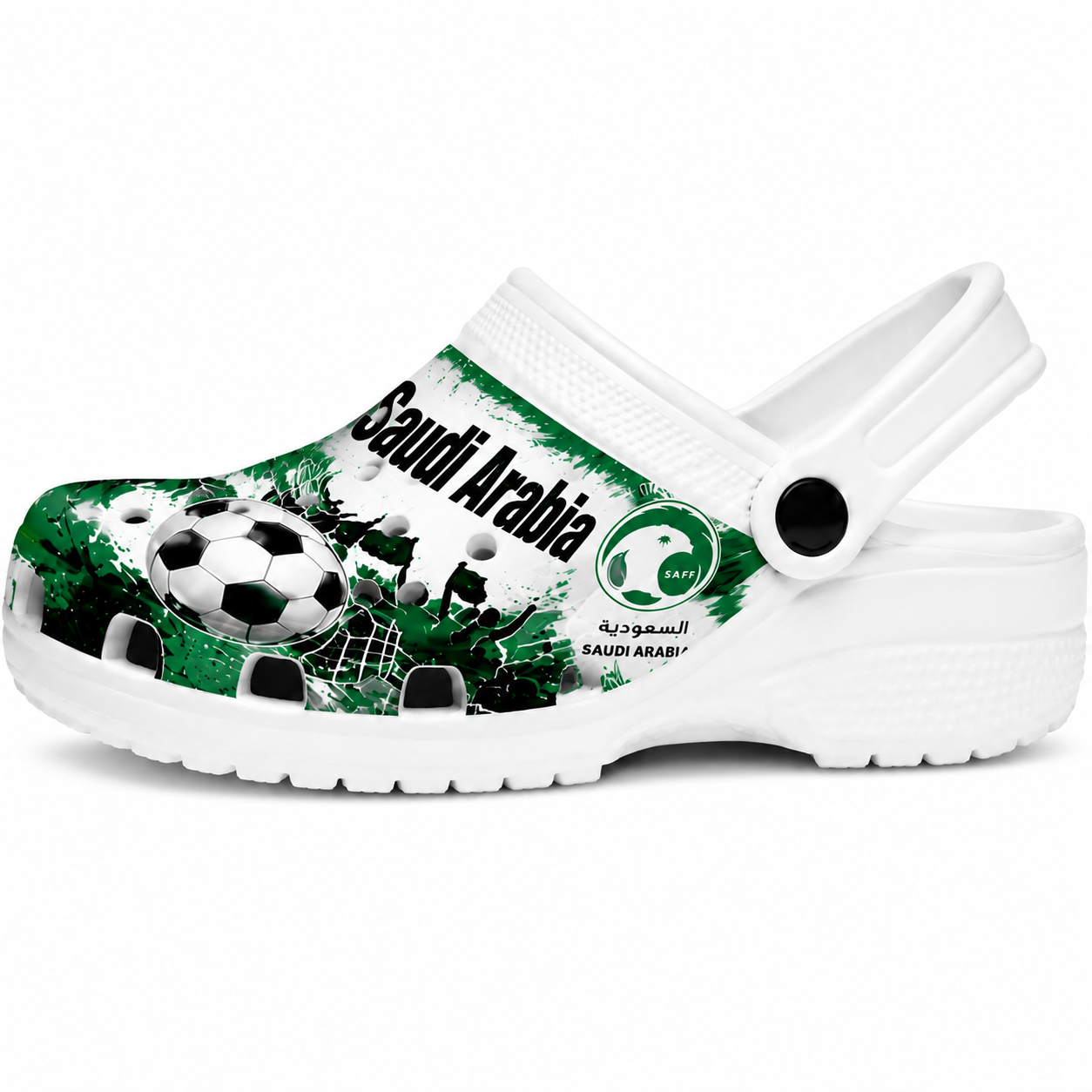 World Cup 2026 Saudi Arabia Football Fan Printed Clogs