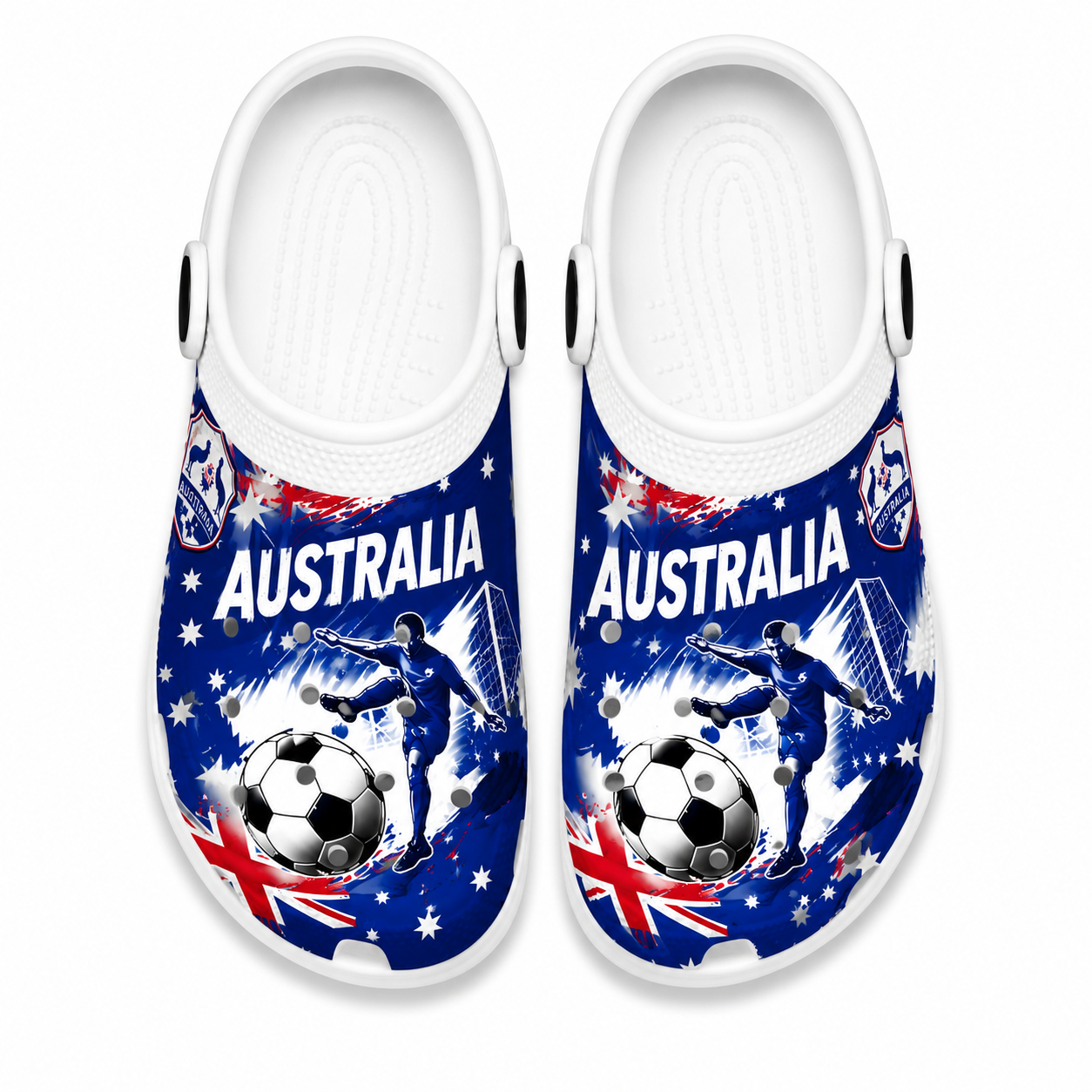 World Cup 2026 Australia Football Fan Printed Clogs