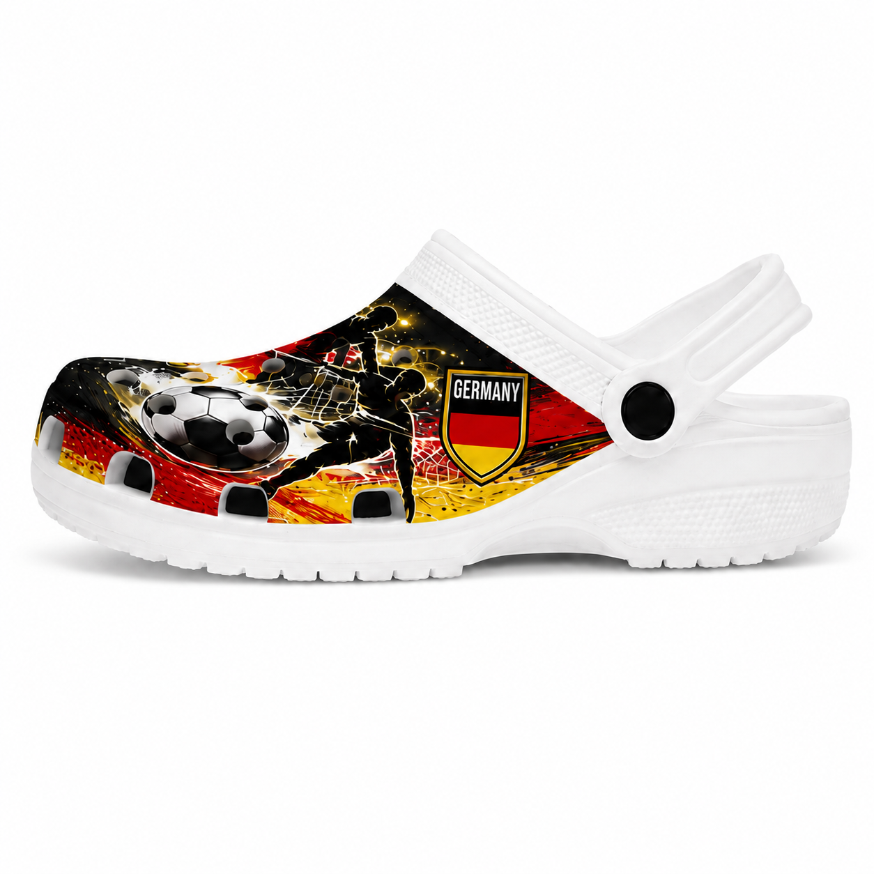 World Cup 2026 Germany Football Fan Printed Clogs