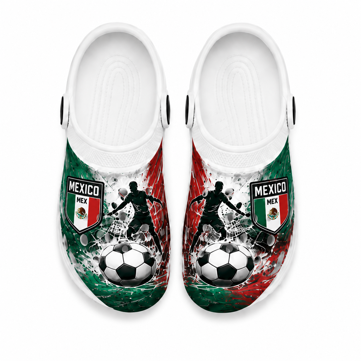 World Cup 2026 Mexico Football Fan Printed Clogs