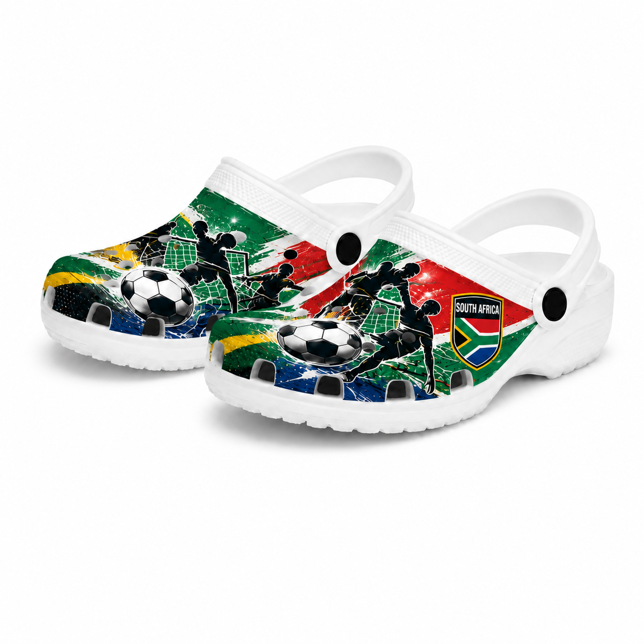 World Cup 2026 South Africa Football Fan Printed Clogs