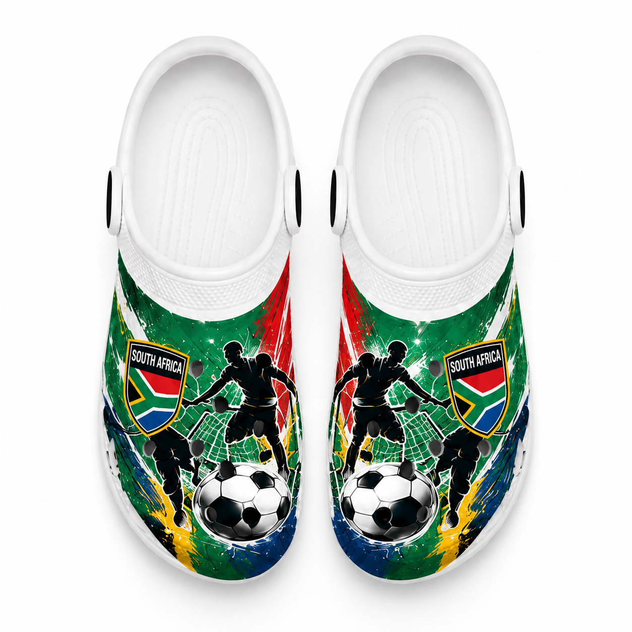 World Cup 2026 South Africa Football Fan Printed Clogs