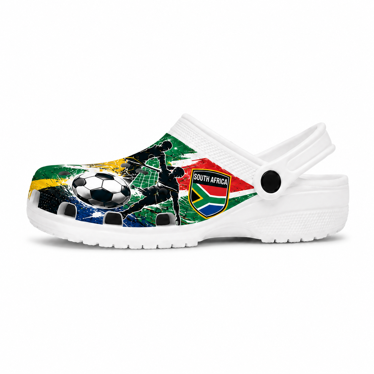 World Cup 2026 South Africa Football Fan Printed Clogs