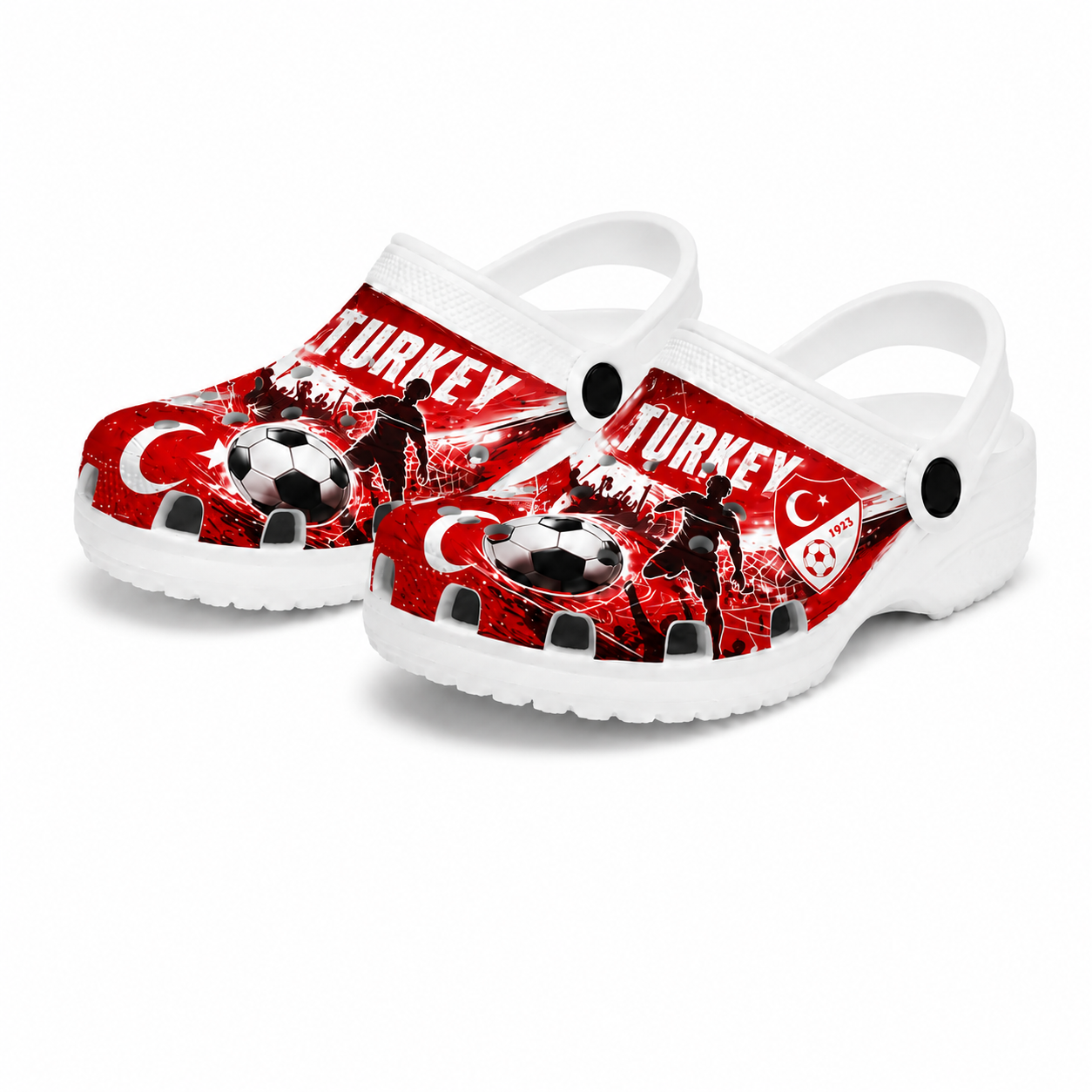 World Cup 2026 Turkey Football Fan Printed Clogs