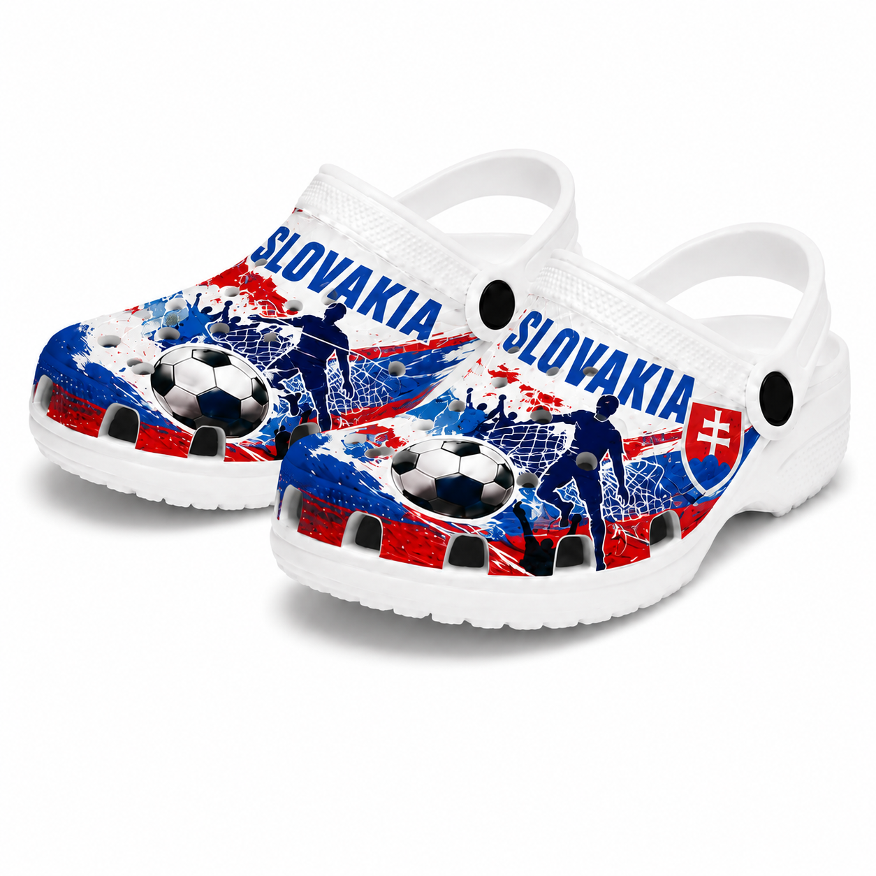 World Cup 2026 Slovakia Football Fan Printed Clogs