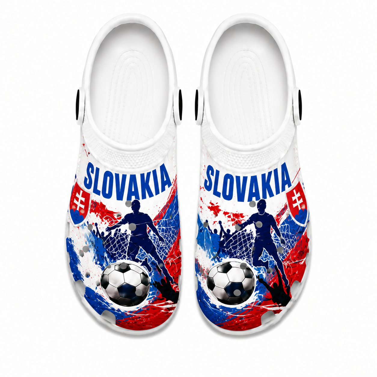World Cup 2026 Slovakia Football Fan Printed Clogs