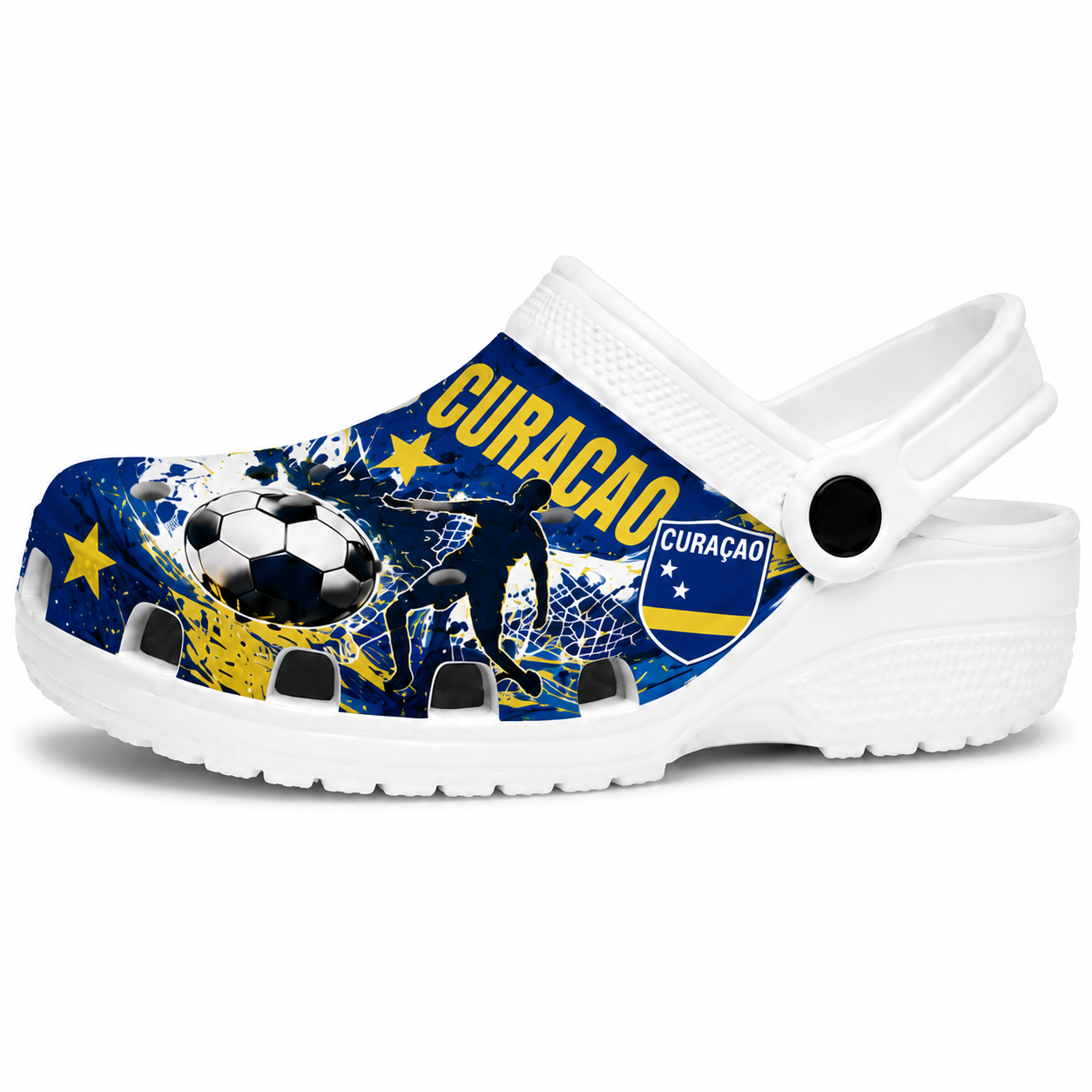 World Cup 2026 Curaçao Football Fan Printed Clogs