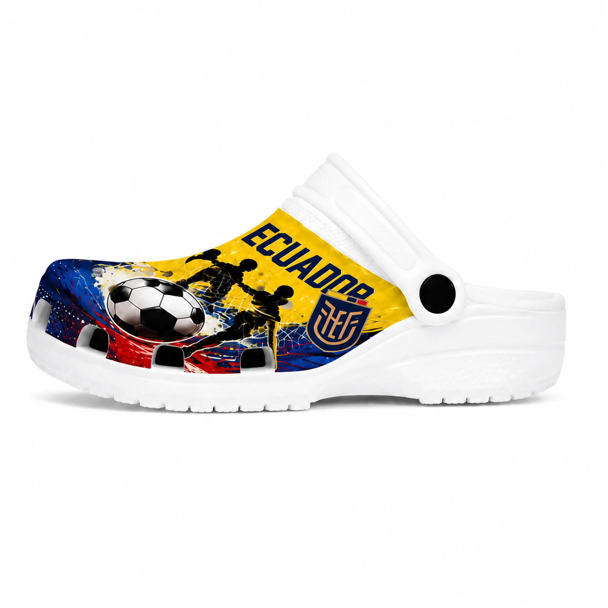 World Cup 2026 Ecuador Football Fan Printed Clogs