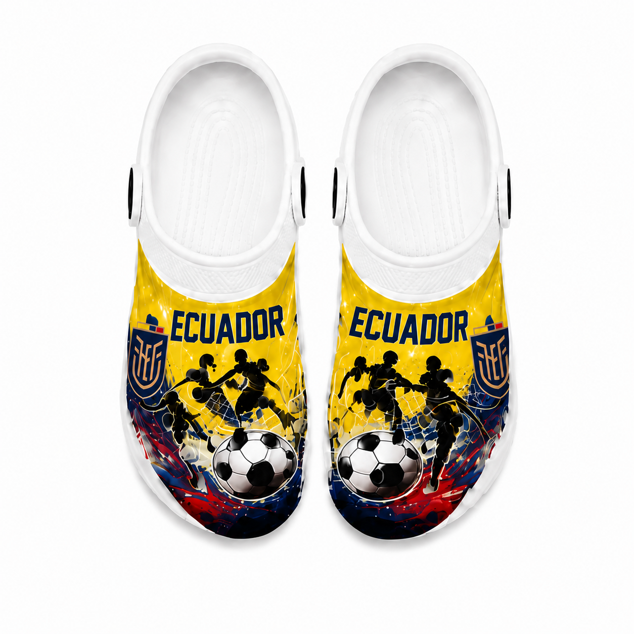 World Cup 2026 Ecuador Football Fan Printed Clogs