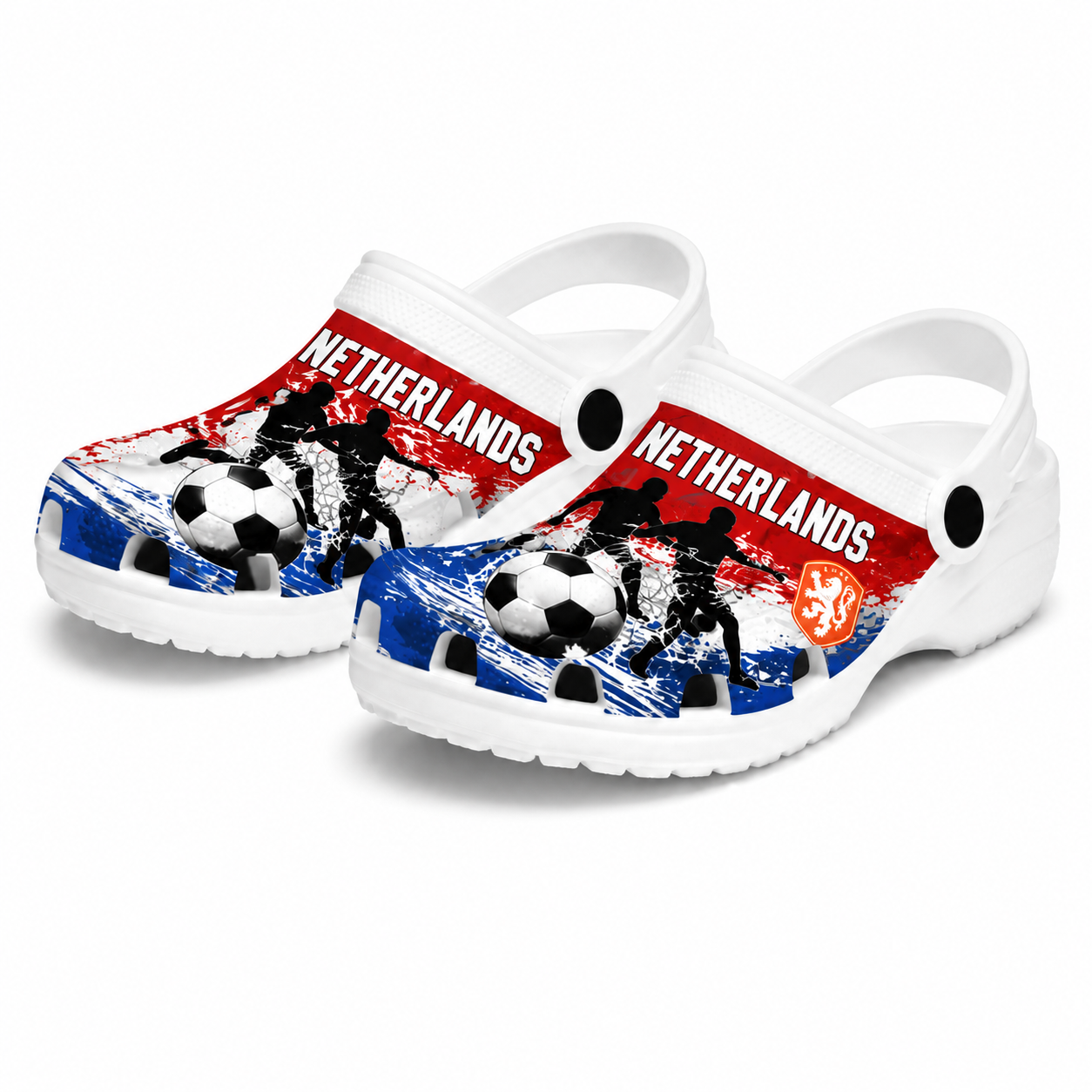 World Cup 2026 Netherlands Football Fan Printed Clogs
