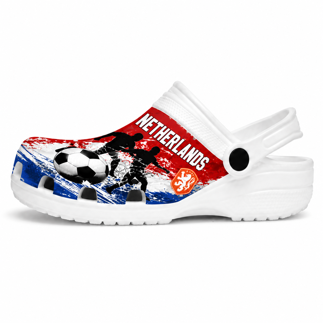 World Cup 2026 Netherlands Football Fan Printed Clogs
