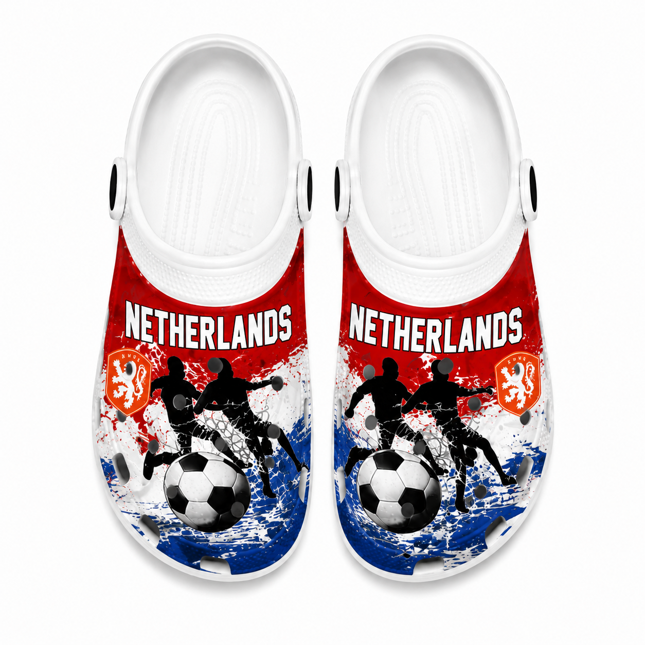 World Cup 2026 Netherlands Football Fan Printed Clogs