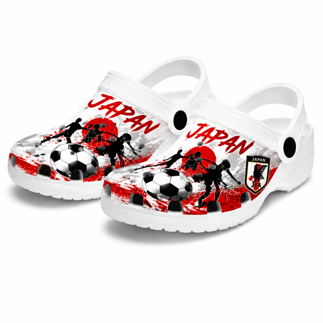 World Cup 2026 Japan Football Fan Printed Clogs