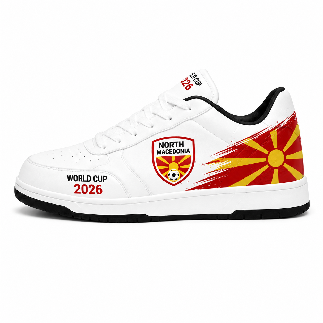 World Cup 2026 North Macedonia Football Fan Printed Shoes