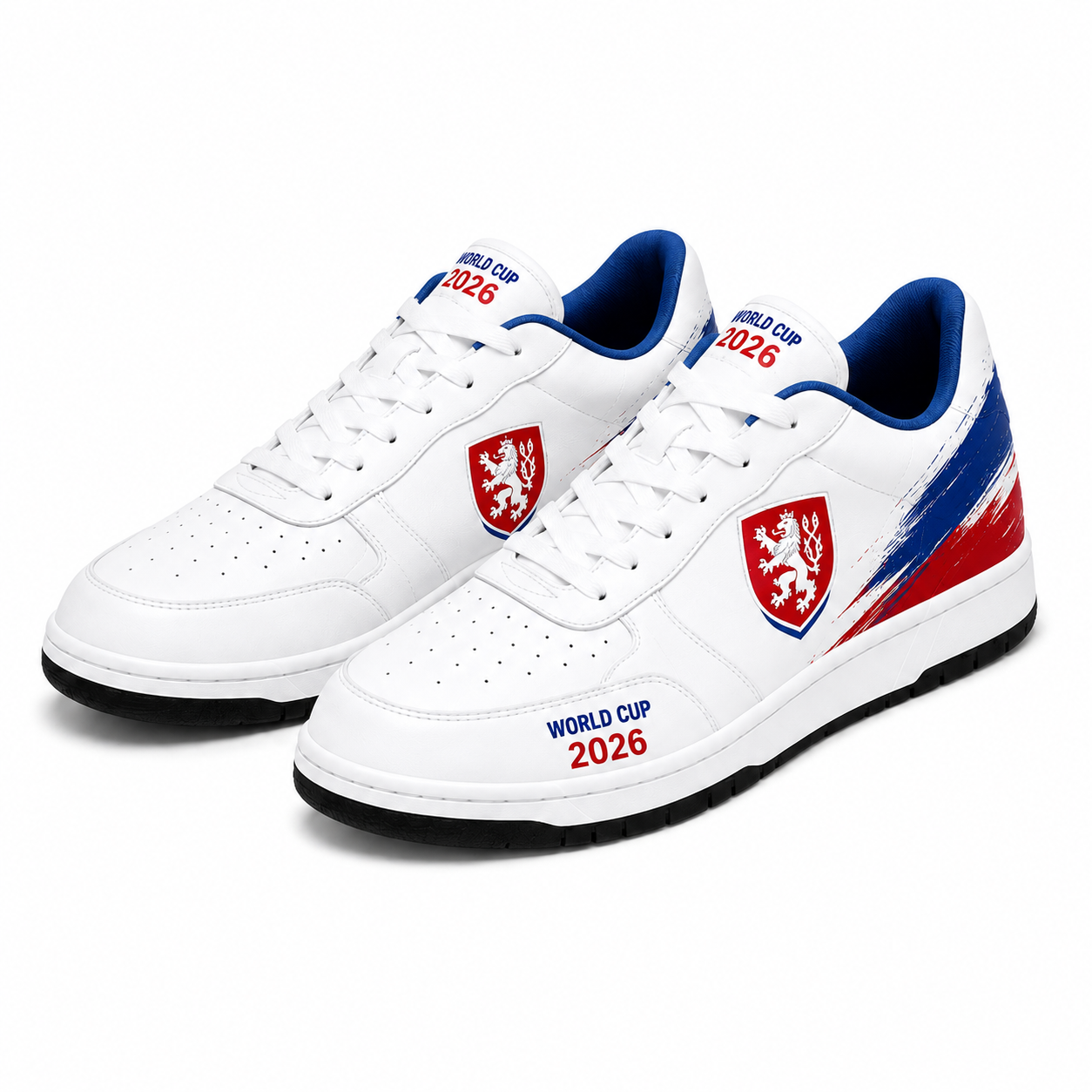 World Cup 2026 Czech Republic Football Fan Printed Shoes