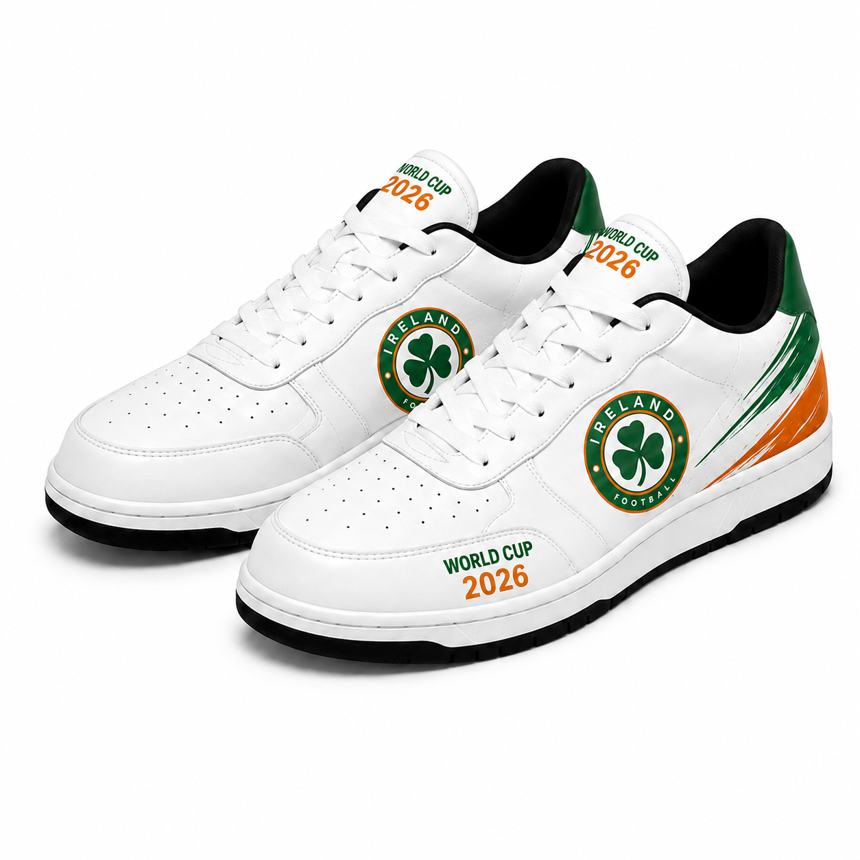 World Cup 2026 Ireland Football Fan Printed Shoes