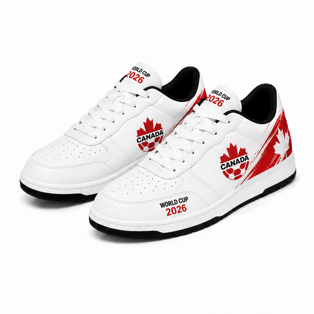 World Cup 2026 Canada Football Fan Printed Shoes