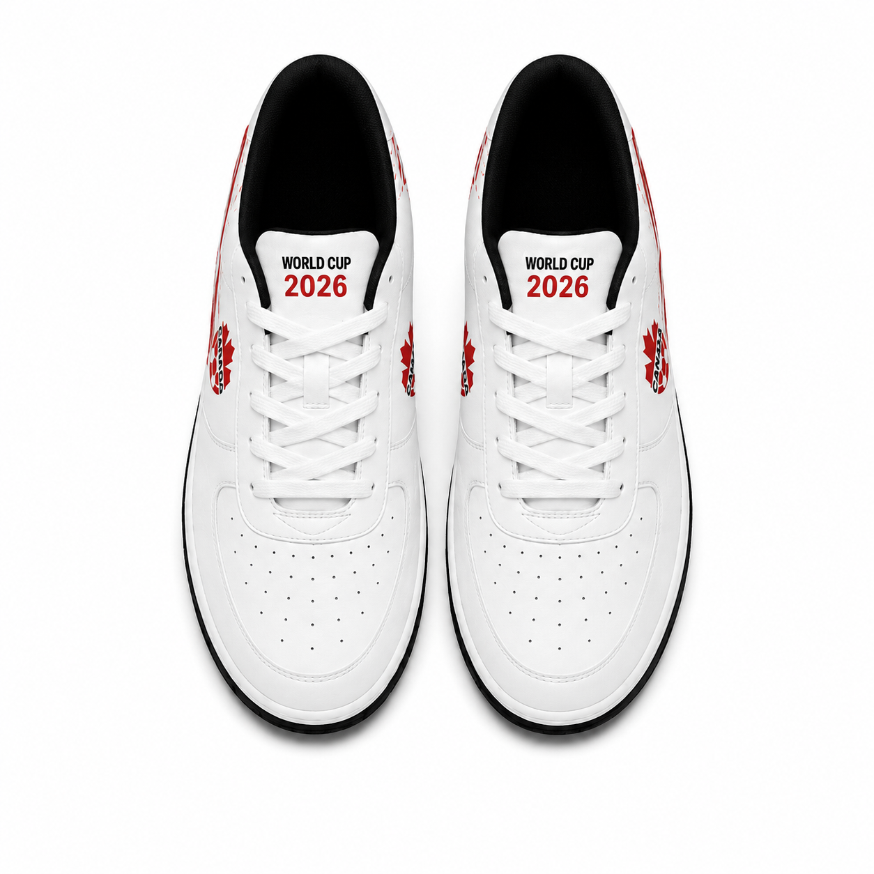 World Cup 2026 Canada Football Fan Printed Shoes