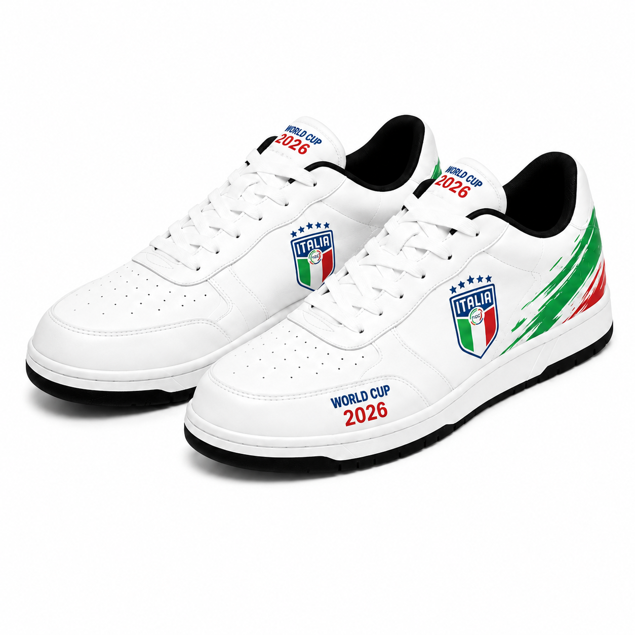 World Cup 2026 Italy Football Fan Printed Shoes