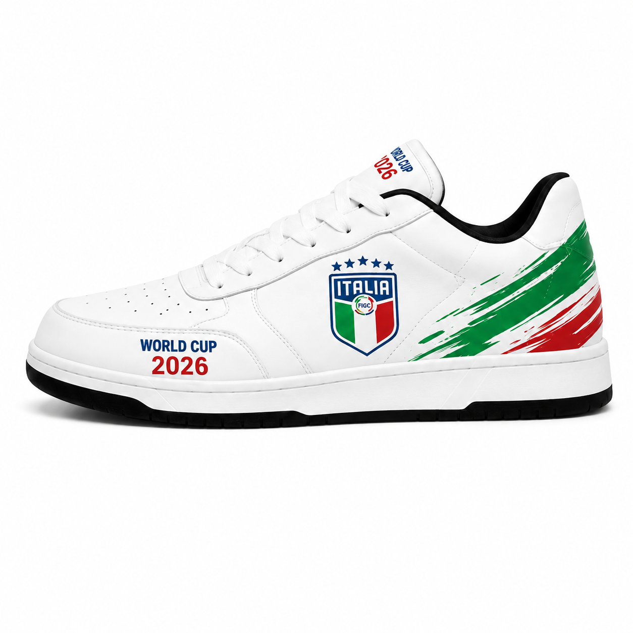 World Cup 2026 Italy Football Fan Printed Shoes