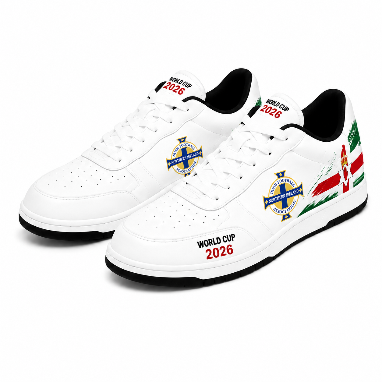 World Cup 2026 Northern Ireland Football Fan Printed Shoes