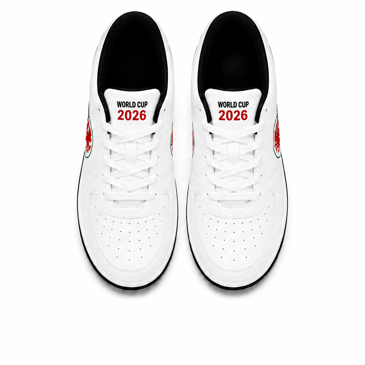 World Cup 2026 Wales Football Fan Printed Shoes