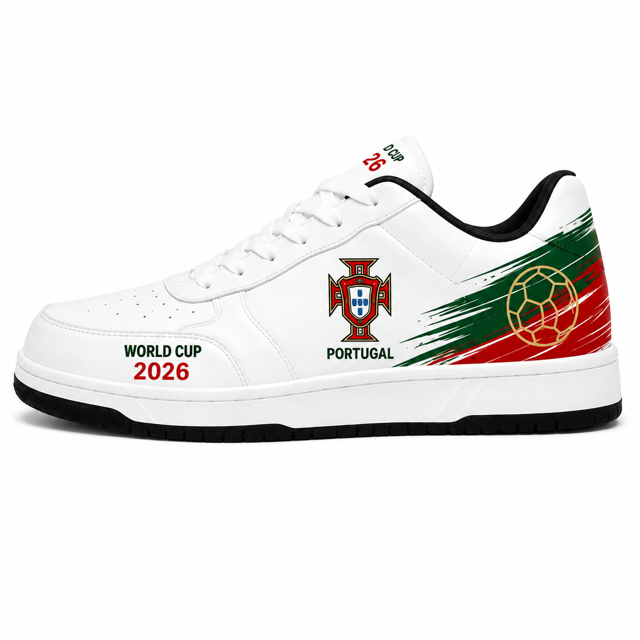 World Cup 2026 Portugal Football Fan Printed Shoes