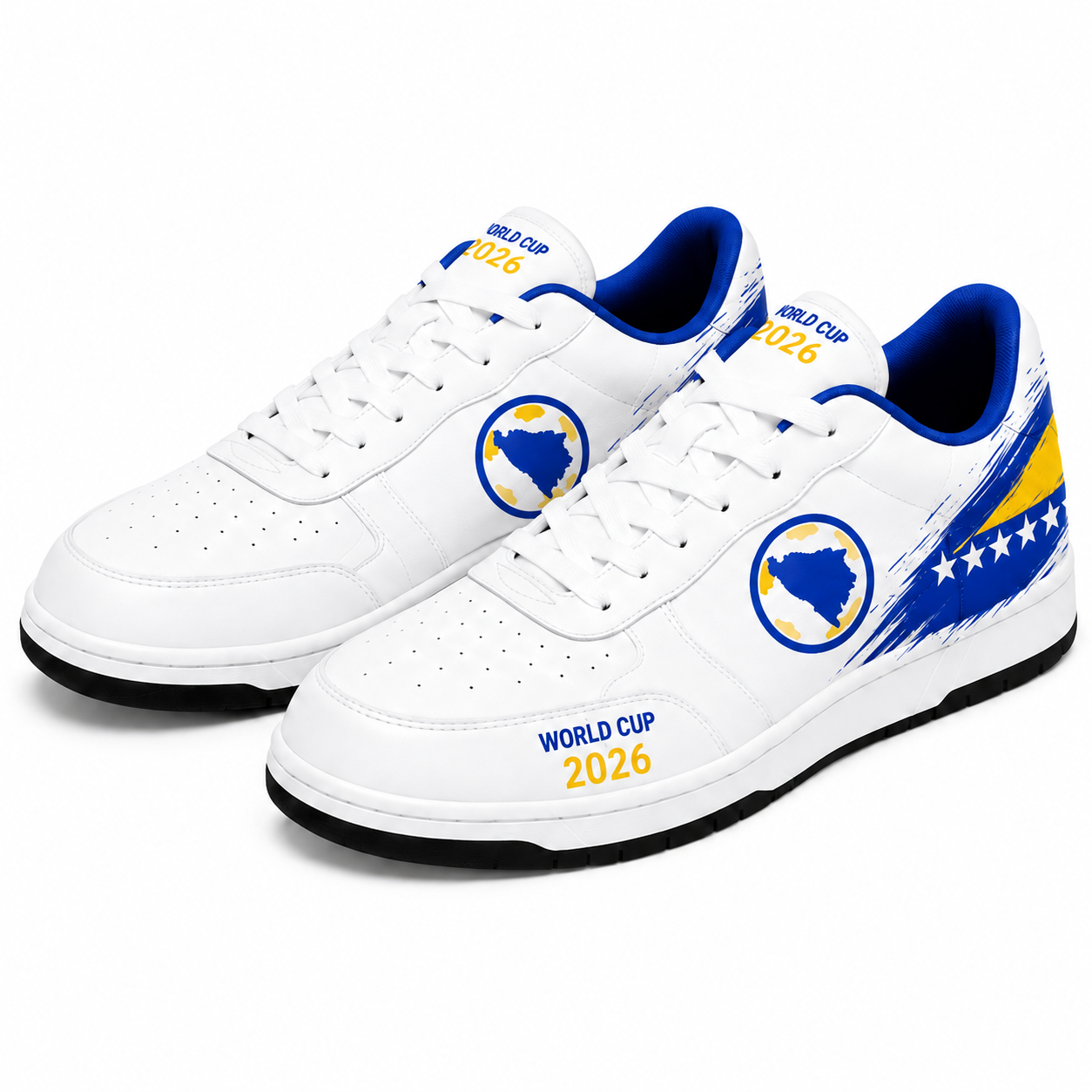 World Cup 2026 Bosnia And Herzegovina Football Fan Printed Shoes