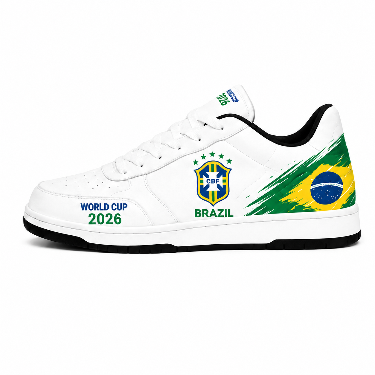 World Cup 2026 Brazil Football Fan Printed Shoes