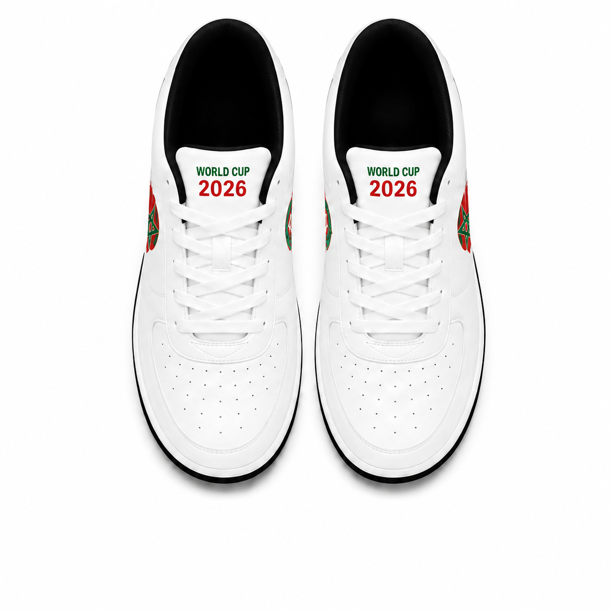 World Cup 2026 Morocco Football Fan Printed Shoes