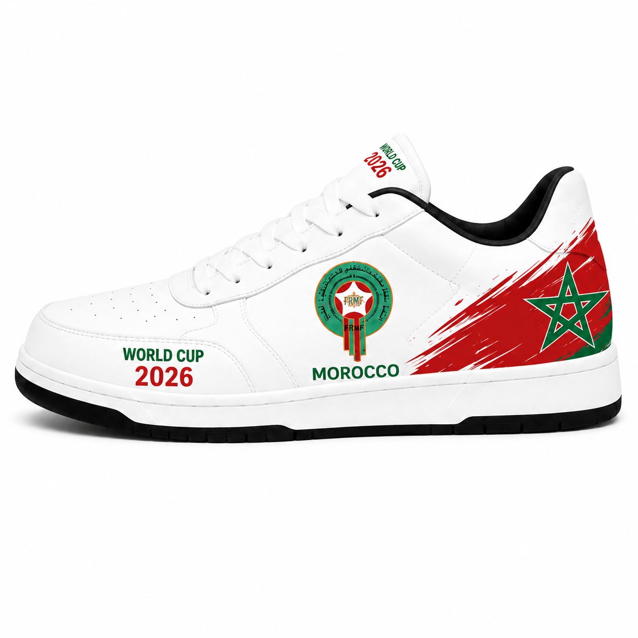 World Cup 2026 Morocco Football Fan Printed Shoes
