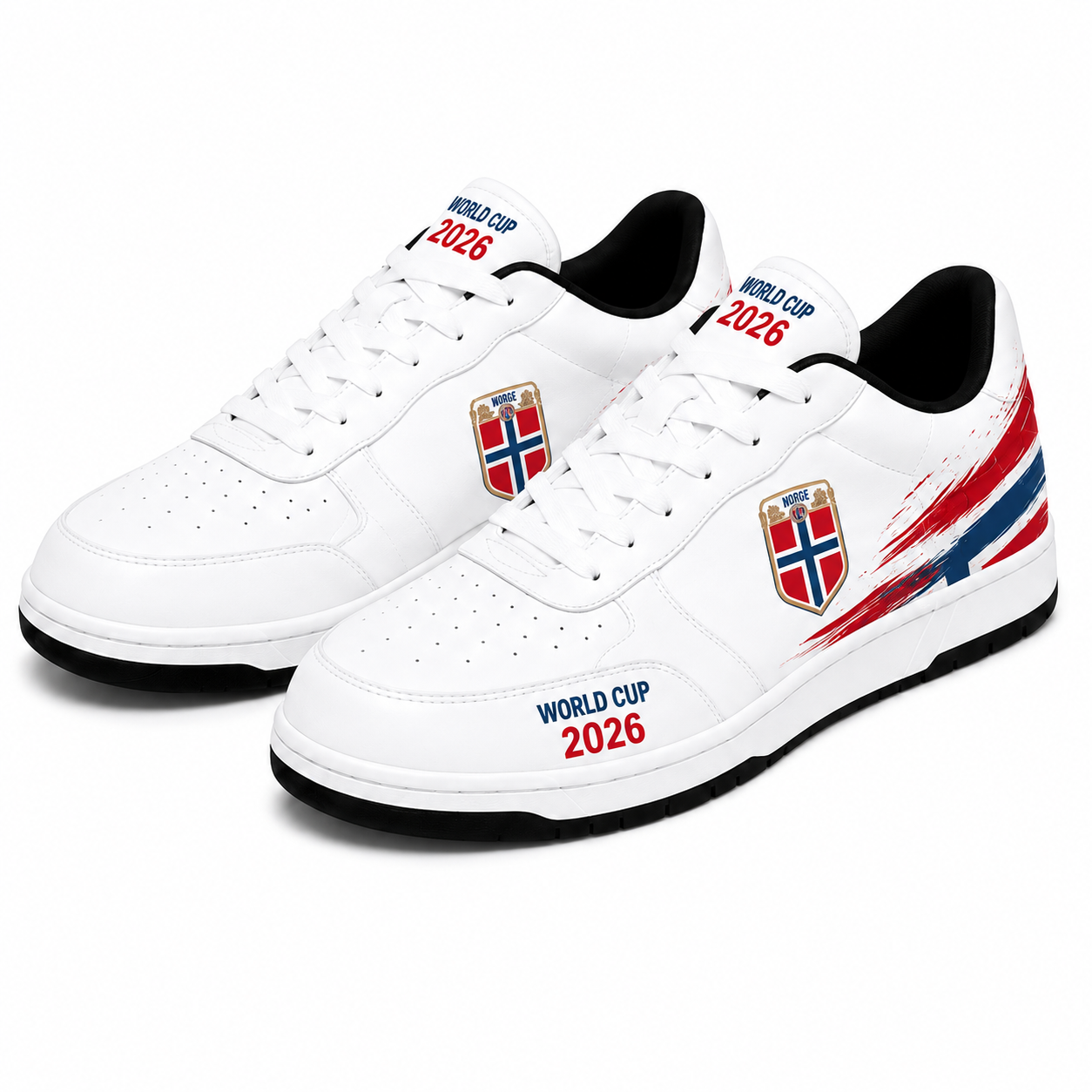 World Cup 2026 Norway Football Fan Printed Shoes