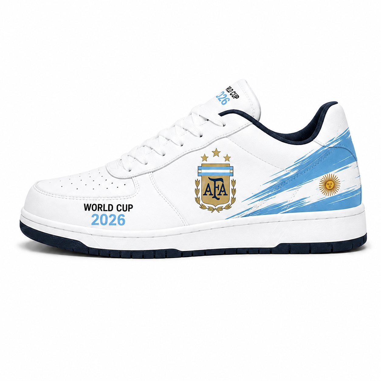 World Cup 2026 Argentina Football Fan Printed Shoes