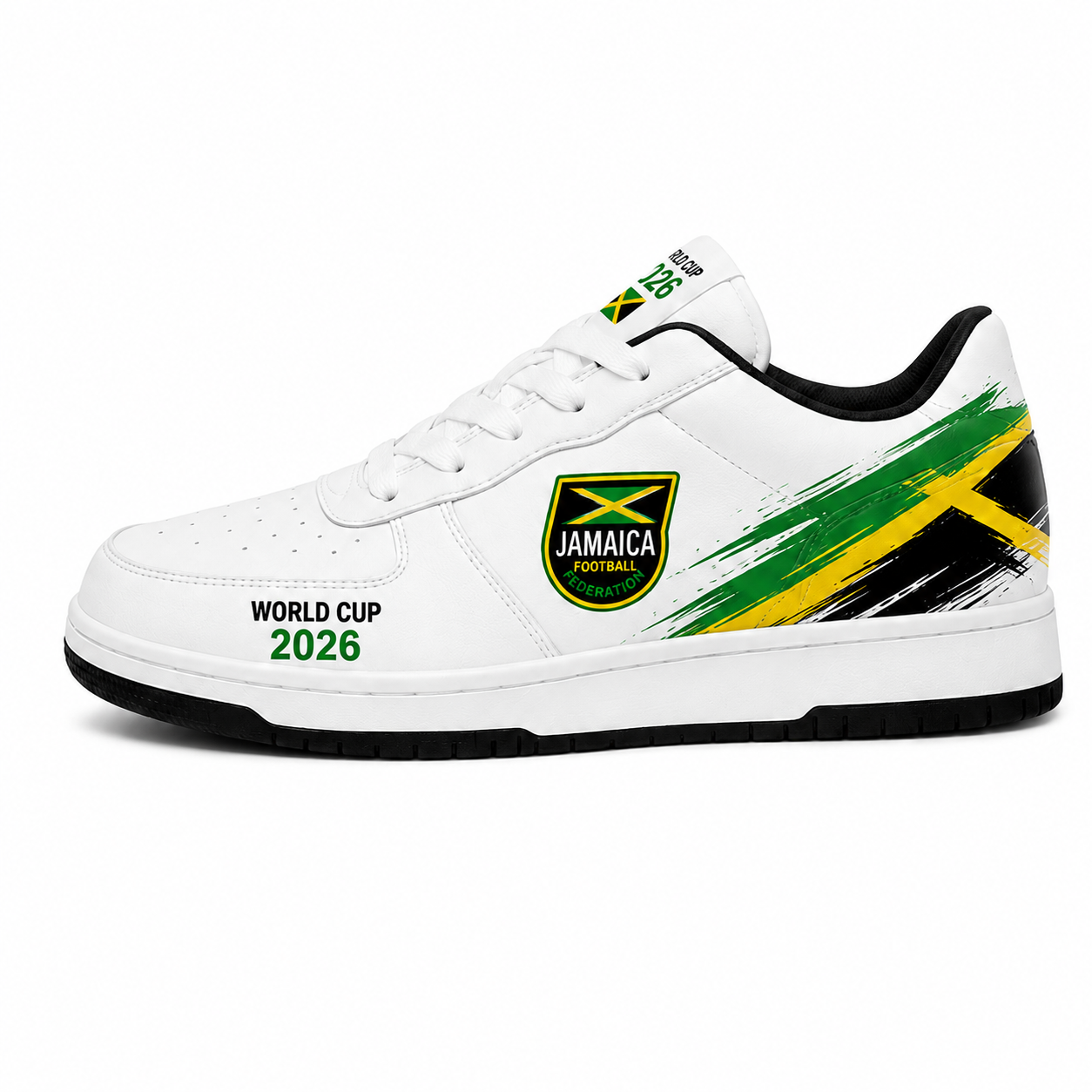 World Cup 2026 Jamaica Football Fan Printed Shoes