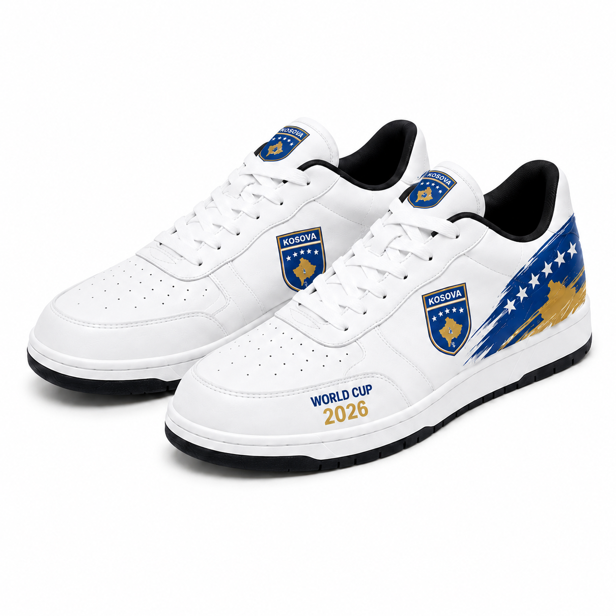 World Cup 2026 Kosovo Football Fan Printed Shoes
