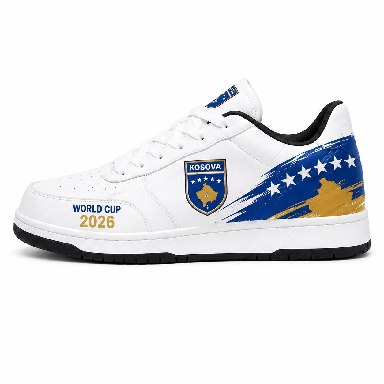 World Cup 2026 Kosovo Football Fan Printed Shoes