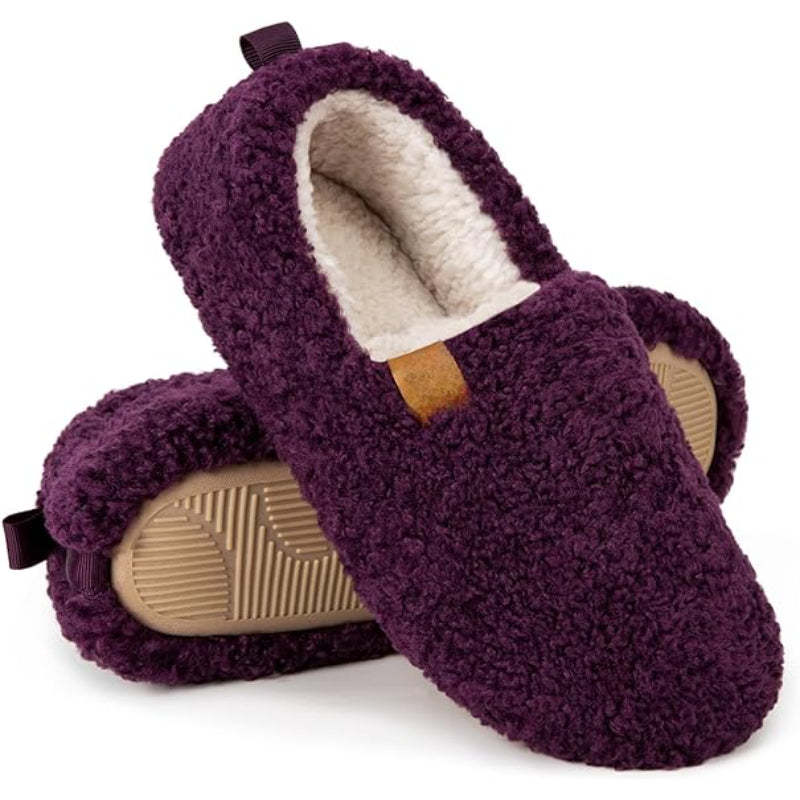 Solid Colored Comfy Plush Style Slippers-My Soft Slipper