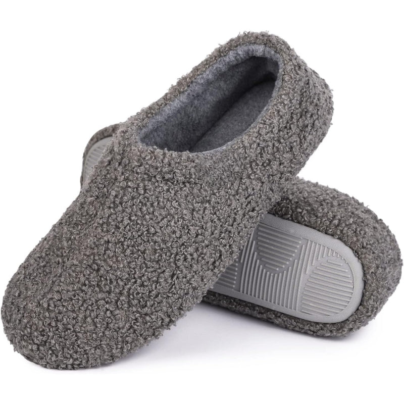 Fuzzy Curly Fur Memory Foam Slippers