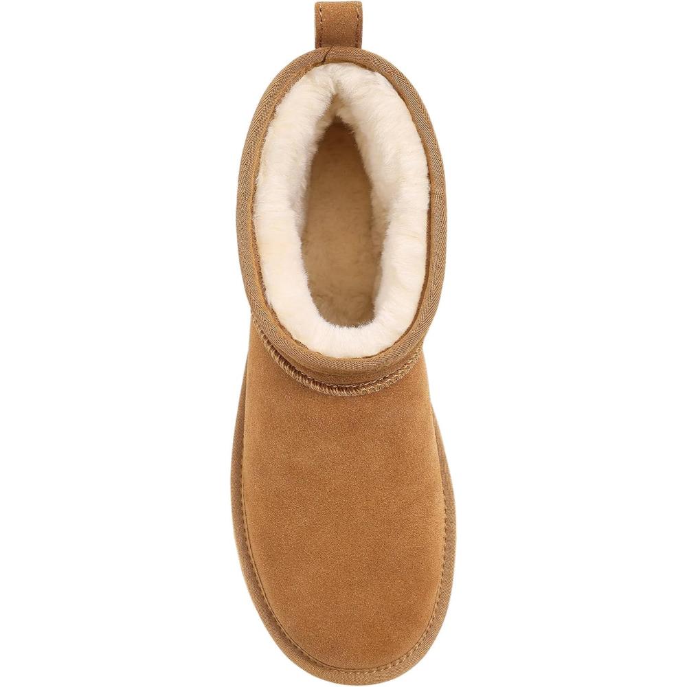 Sleek Fuzzy Plush Winter Mini Boots-My Soft Slipper