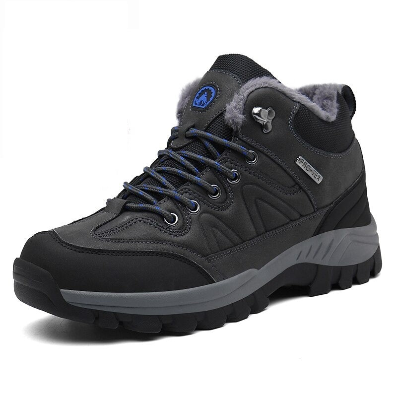Men's Warm Waterproof Lace Up Boots-My Soft Slipper